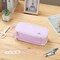 Dugio Large Pencil Case Zipper Pencil Pouch for Girls Adults Kids Aesthetic Pencil Bag Organizer Big Capacity Pen Bag with Handle Portable for School Office Purple